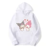 2024 New My melody And Kuromi Cartoon Anime Women Pullover Tops Spring Autumn Men Sweatshirt Pink.jpg 640x640 - Kuromi Store