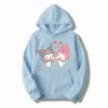 2024 New My melody And Kuromi Cartoon Anime Women Pullover Tops Spring Autumn Men Sweatshirt Pink.jpg 640x640 13 - Kuromi Store