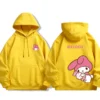 Autumn Sanrio My Melody Kuromi Hoodie Women Hood Street Style Hooded Cartoon Anime Slouchy Jacket Pullovers.jpg 640x640 4 - Kuromi Store