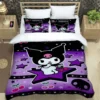 Cartoon Image Kuromis Pattern Quilt Cover With Pillowcases 3D Digital Printed Bedding Set Twin Full Queen 10 - Kuromi Store