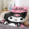 Cartoon K Kuromis Cute Blanket 3D Printing Cartoon Rabbit Soft and Comfortable Blanket Bedroom Living Room 1 - Kuromi Store