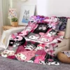 Cartoon K Kuromis Cute Blanket 3D Printing Cartoon Rabbit Soft and Comfortable Blanket Bedroom Living Room 2 - Kuromi Store