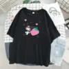 Kawaii Kuromi Short Sleeve Cartoon Anime T Shirt Girls Comfortable Breathable Crew Neck Summer Cool Clothes 5 - Kuromi Store