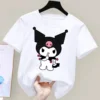 Kuromi Anime Children s Short sleeved New Sanrio My Melody Summer T shirt Clothes Girly Heart 10 - Kuromi Store