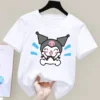 Kuromi Anime Children s Short sleeved New Sanrio My Melody Summer T shirt Clothes Girly Heart 6 - Kuromi Store