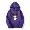 Kuromi Cartoon Anime Women Pullover Tops Spring Autumn Men Oversized Sweatshirt 2024 New Fashion Couple Hoodie - Kuromi Store