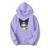 Kuromi Cartoon Anime Women Pullover Tops Spring Autumn Men Oversized Sweatshirt 2024 New Fashion Couple Hoodie.jpg 640x640 14 - Kuromi Store