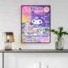 Kuromi Poster Vintage Kraft Paper Poster Wall Art Poster Painting Bar Club Store House Living Room 1 - Kuromi Store