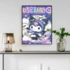 Kuromi Poster Vintage Kraft Paper Poster Wall Art Poster Painting Bar Club Store House Living Room 3 - Kuromi Store