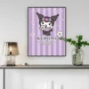 Kuromi Poster Vintage Kraft Paper Poster Wall Art Poster Painting Bar Club Store House Living Room 4 - Kuromi Store