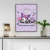 Kuromi Poster Vintage Kraft Paper Poster Wall Art Poster Painting Bar Club Store House Living Room 8 - Kuromi Store