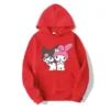 My melody And Kuromi Cartoon Anime Women Pullover Tops Spring Autumn Men Oversized Sweatshirt 2024 New.jpg 640x640 5 - Kuromi Store