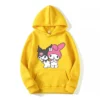 My melody And Kuromi Cartoon Anime Women Pullover Tops Spring Autumn Men Oversized Sweatshirt 2024 New.jpg 640x640 6 - Kuromi Store