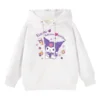 Sanrio Parent child Outfit Hooded Sweater Plus My Melody Kuromi Kawaii Fleece Cute and Sweet Cartoon - Kuromi Store