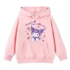 Sanrio Parent child Outfit Hooded Sweater Plus My Melody Kuromi Kawaii Fleece Cute and Sweet Cartoon 2 - Kuromi Store