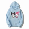 kuromi My Melody Cartoon Anime Women Pullover Tops Spring Autumn Men Hoodie 2024 New Casual Pink.jpg 640x640 13 - Kuromi Store