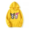 kuromi My Melody Cartoon Anime Women Pullover Tops Spring Autumn Men Hoodie 2024 New Casual Pink.jpg 640x640 6 - Kuromi Store